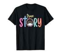 Historia Verdadera Cruz Jesús Día de Pascua Christian Camiseta