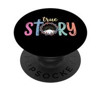 Historia Verdadera Cruz Jesús Día de Pascua Christian PopSockets PopGrip Adhesivo