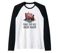 Historia vikinga nórdica Medieval: Haz Que el Rus vuelva a ser Grande Camiseta Manga Raglan