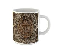 Historia Vista Cercana De La Antigua Civilización Del Calendario Azteca Tazón Novedad Tazas Té Cerámica Tazas De Regalo Regalos Divertidos Para Navidad Familiares Oficina 330Ml