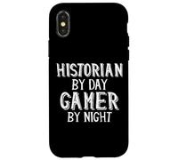 Historiador De Día Jugador De Noche Historia Mundial Lección De Juego Carcasa para iPhone X/XS