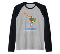 Historiador latinoamericano del Mes de la Herencia hispana Camiseta Manga Raglan