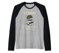Historiador militar Battlefield Investigación Guerra Estrategia Nerd Camiseta Manga Raglan