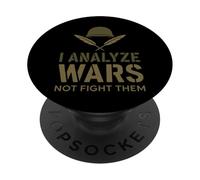 Historiador militar Battlefield Investigación Guerra Estrategia Nerd PopSockets PopGrip Adhesivo