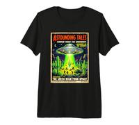 Historias asombrosas Vintage Ciencia ficción Cómic Meme Camiseta Premium