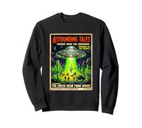 Historias asombrosas Vintage Ciencia ficción Cómic Meme Sudadera