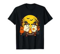 Historias de Fantasmas Retro de Halloween Divertida Temporada Espeluznante para Acampar Camiseta