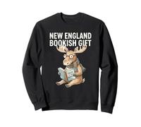 Historias de Libros de Nueva Inglaterra del Amante del Norte Literario Sudadera