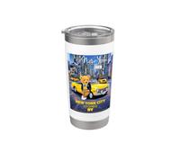 Historias de osos de peluche de la ciudad de Nueva York en Times Square Manhattan Vaso térmico de acero inoxidable de doble pared