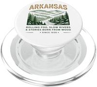 Historias de ríos lentos de niebla rodante de Arkansas PopSockets PopGrip para MagSafe