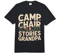 Historias de sillas de Campamento Abuelo Camping fogata Comfort Colors Adult Heavyweight T-Shirt