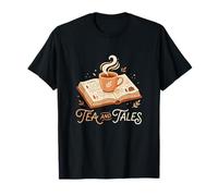 Historias Té Y Cuentos Todavía Leído Lector De Libros Infantiles Camiseta