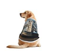 Historic Old Tower Bridge - Camisas para perros con estampado de Londres para mascotas, chaleco suave y transpirable ligero y elástico para perros medianos