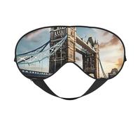 Historic Old Tower Bridge London - Antifaz para dormir de doble cara, cómoda y suave con correa ajustable, bloquea la luz