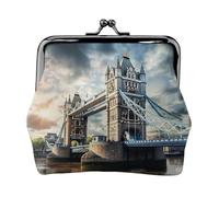 Historic Old Tower Bridge London - Kit de viaje pequeño con impresión de billetera, bolsa compacta para aventuras de camping y viajes de pesca, Negro -, Talla única, Art Deco