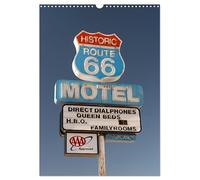 Historic Route 66 Motel (Wall Calendar 2026 DIN A3 portrait), CALVENDO 12 Month Wall Calendar: The old Motel signs are the soul of Route 66