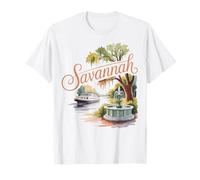 Historic Savannah Georgia Vintage Ciudad del Sur Camiseta