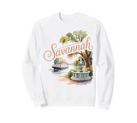 Historic Savannah Georgia Vintage Ciudad del Sur Sudadera