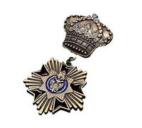 histórica desgastada Pin marcial coleccionable para entusiastas de la historia Emblemas de eventos temáticos de coleccionista Regalo único para coleccionistas