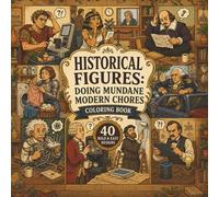 Historical Figures: Doing Mundane Modern Chores: A Bold & Easy Adult Coloring Book of Famous People Facing Everyday Modern Problems: 40 Funny Relaxing ... Legendary People Tackling Everyday Life