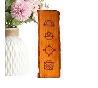 Historical Symbols - Cultural Symbols Display, Desk Decoration, Decorative Wood Sign | for Homeowners Collectors Home Office Apartment Living Room Bedroom Entryway Hallway Mantel Gallery