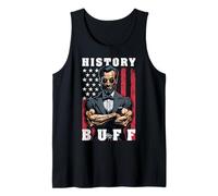 History Buff Funny Abraham Lincoln Halterofilia Bandera de Estados Unidos Camiseta sin Mangas