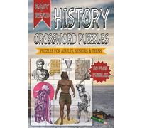 History Crossword Puzzles: Read Print about History and Other Related Items | 6x9 inches, 120 pages | 50+ Puzzles... Gifts for Vacations, Holidays and Free Times