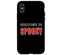 History is Spooky - Funny School Teacher & Kids Halloween Carcasa para iPhone X/XS