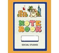 History Notebook - Wide Ruled • 7.5 × 9.25 in • Retro Sticker-Style Cover: Colorful composition book with 120 wide-ruled pages for notes, essays & homework (ages 10-14)
