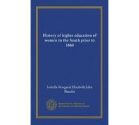 History of higher education of women in the South prior to 1860