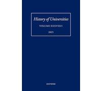 History of Universities: XXXVIII/1 (History of Universities Series)