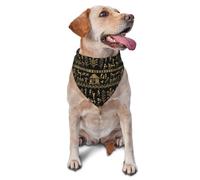 History Sculpture - Bandana dorada para perro, bandana de cumpleaños para perros y niñas, lavable y grande, bandana ajustable para gatos, accesorios para perros, regalo de cumpleaños para perros