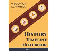 History Timeline Notebook: A Blank Book of Centuries for Homeschool & Classical Education | Graph Paper Timeline Pages | 5 Era Sections from Prehistory to Present | 196 Pages | 8.5×11 Inch