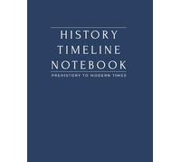 History Timeline Notebook: World History Study Journal for Students & Teachers | Chronological Graph Paper Timeline | 5 Sections: Prehistory, Ancient, ... Early Modern & Modern | 196 Pages 8.5×11