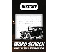 History Word Search Puzzle Book: Easy to Read Print about Ruins, Medieval and More | 6x9 inches, 110 pages | 50+ Puzzles, Perfect Gift for Vacations or Holidays