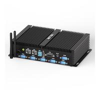 HISTTON Industrial Fanless Mini PC,Desktop PC Core i7-8550U,DDR4 32GB RAM 512GB SSD, WiFi5,BT4.2,USB3.0,6xCOM RS232, 2 LAN,HD+VGA,PC Ordenador Win 11 Pro/Linux,Auto Power On