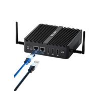 HISTTON N100 Mini PC, Mini PC Sin Ventilador Intel Alder Lake N100 (3.4 GHz), 16 GB DDR4 RAM 512 GB NVMe SSD, Mini Ordenador WiFi6/BT5.2/USB 3.0/Doble LAN/Pantalla Triple 4K, Mini PC Windows 11 Pro