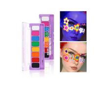 HISUNBEN Body Paints Face Paint and Washable Body Colour Face Paint Children's Make-Up Theatre Carnival Halloween Party 8 COLORES -2