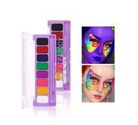 HISUNBEN Body Paints Face Paint and Washable Body Colour Face Paint Children's Make-Up Theatre Carnival Halloween Party 8 COLORES -3