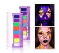 HISUNBEN Body Paints Face Paint and Washable Body Colour Face Paint Children's Make-Up Theatre Carnival Halloween Party 8 COLORES -1