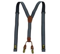 HISUNBEN Braces unisex, con 3 clips de metal muy fuertes, largos, talla única para hombres y mujeres, ajustable y elástico estilo Y 2