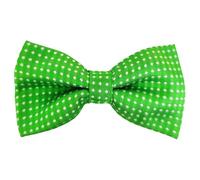 HISUNBEN Pajarita de lunares para niños, pajarita preatada con puntos y hebilla y correa ajustables, para niños y niñas, fiestas, bodas y mascotas, color verde