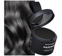 HISUNBEN Polvo para Línea de Cabello Instantánea, Resistente al Viento, Resistente al Sudor, Corrector para Toque de Raíz del Cabello, Polvo de Sombra Profesional para el Cabello con Espejo para