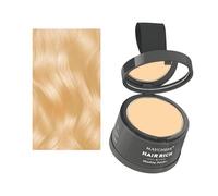 HISUNBEN Polvo para Línea de Cabello Instantáneo, Resistente al Viento y al Sudor, Corrector de Toque para Raíces del Cabello, Profesional Sombra en Polvo para Línea de Cabello con Espejo para Puff-GY