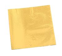 Hisxrcal 100 Hojas Imitación Lámina Oro Decoración Papel Resaltado para Manualidades Aplicable en Muebles Paredes Arte Decoración, de Oro