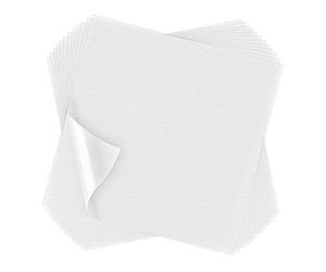 Hisxrcal 100 Láminas Transparentes Precortadas para, Estabilizadores de Tela Lavables para Bordado, Acolchado, Costura a Cruz, 10 x 10 Pulgadas