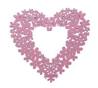 Hisxrcal Corona de Valentín, Decoración de Valentín, Letrero de Pared en Forma de Corazón, Decoraciones de Madera de Valentín para Interiores, Puer, Rosa, Individual