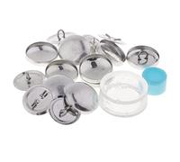 Hisxrcal Kit de 10 Piezas de Botones de Cubierta de Moda para Máquinas de Hebillas de Bolsos Y Telas DIY, 20mm