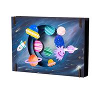 Hisxrcal Kits de Manualidades para Colorear en 3D, Paquete de Materiales para Niños, Rompecabezas de Dibujo, Juguete, Cielo Estrellado l
