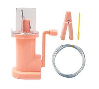 Hisxrcal Máquina de Tejer a Mano, Herramienta de Costura Y Tejido Doméstico, Manual, de PP, para Bufandas, Nudos de, Pulseras Y Nudos de Espiral, Rosado